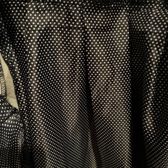 NWOT Esley Sleeveless Pleated Black & White Checkerboard Mini Dress-Large (M/L) - Picture 8 of 9